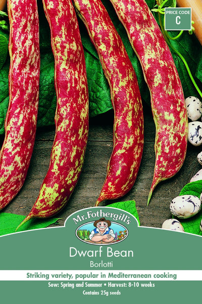 Mr Fothergills Dwarf Bean Bortlotti - Woonona Petfood & Produce