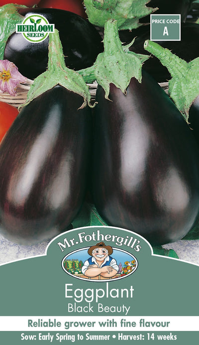 Mr Fothergills Eggplant Black Beauty - Woonona Petfood & Produce