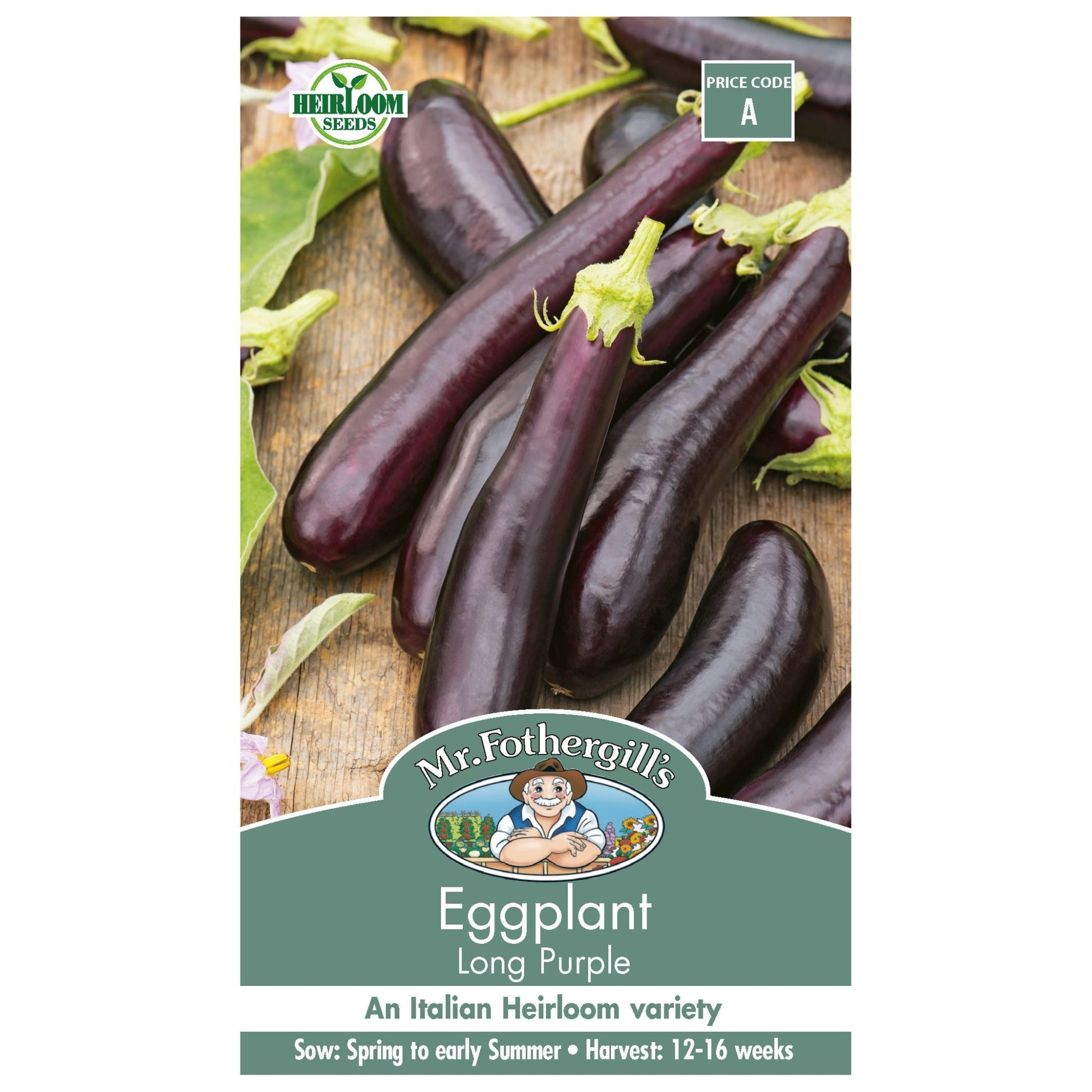 Mr Fothergills Eggplant Long Purple - Woonona Petfood & Produce