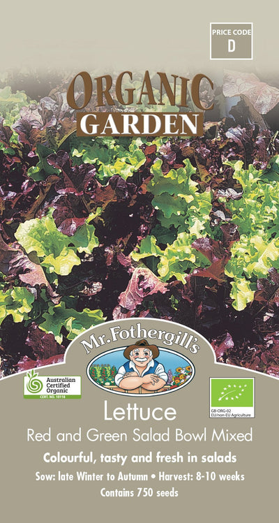 Mr Fothergills Lettuce Red & Green Organic - Woonona Petfood & Produce