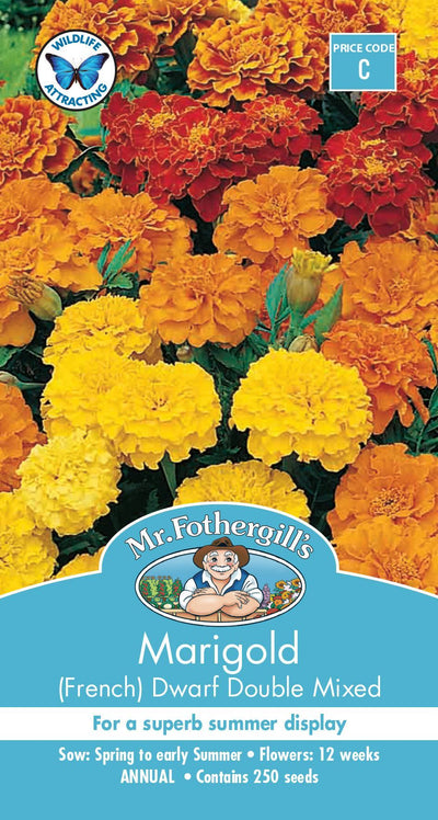 Mr Fothergills Marigold Dwarf Double - Woonona Petfood & Produce