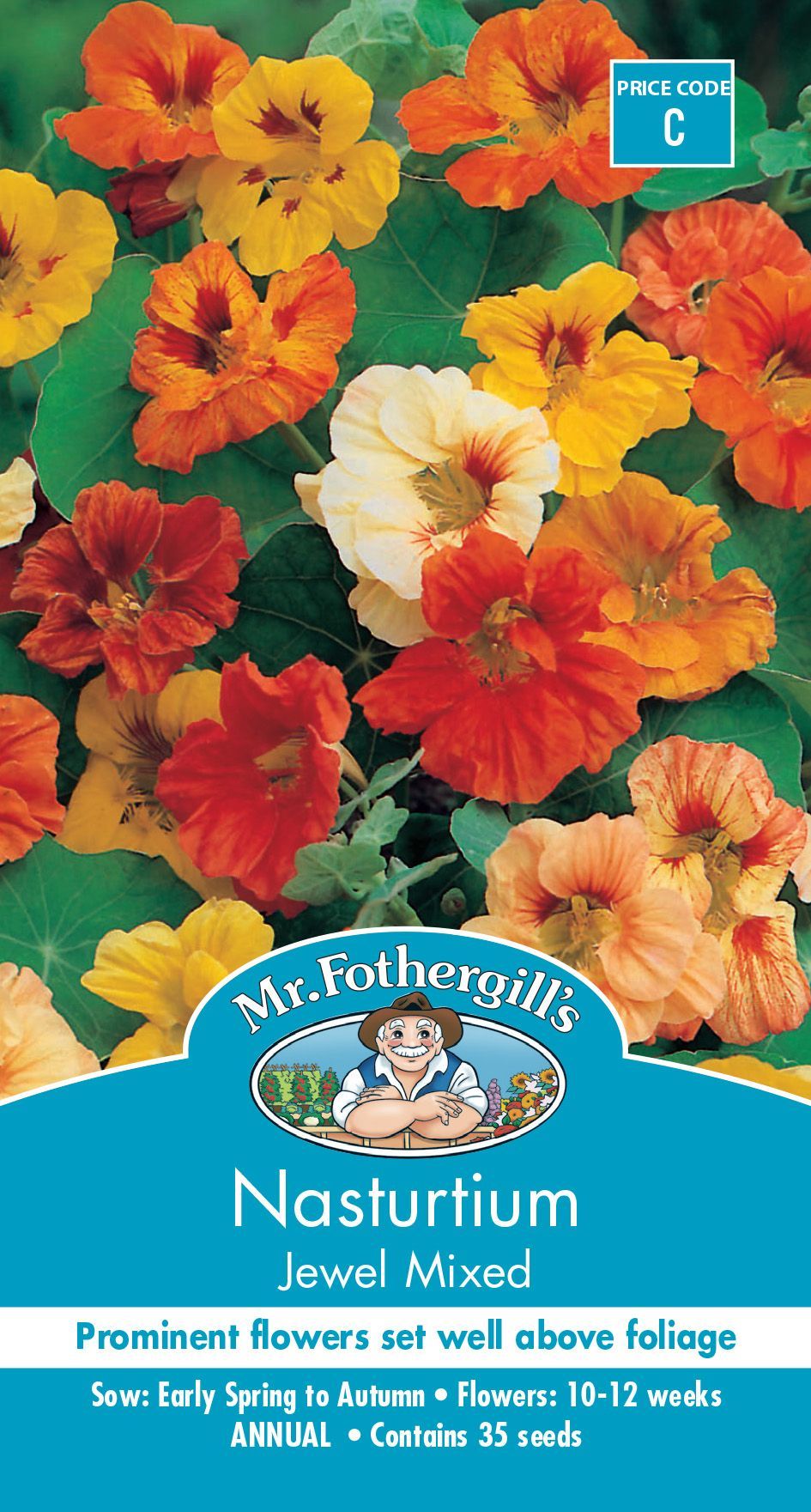 Mr Fothergills Nasturtium Jewel Mixed - Woonona Petfood & Produce