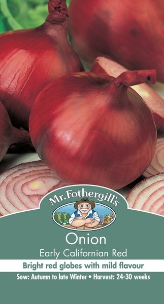 Mr Fothergills Onion Early Calfornian Red - Woonona Petfood & Produce