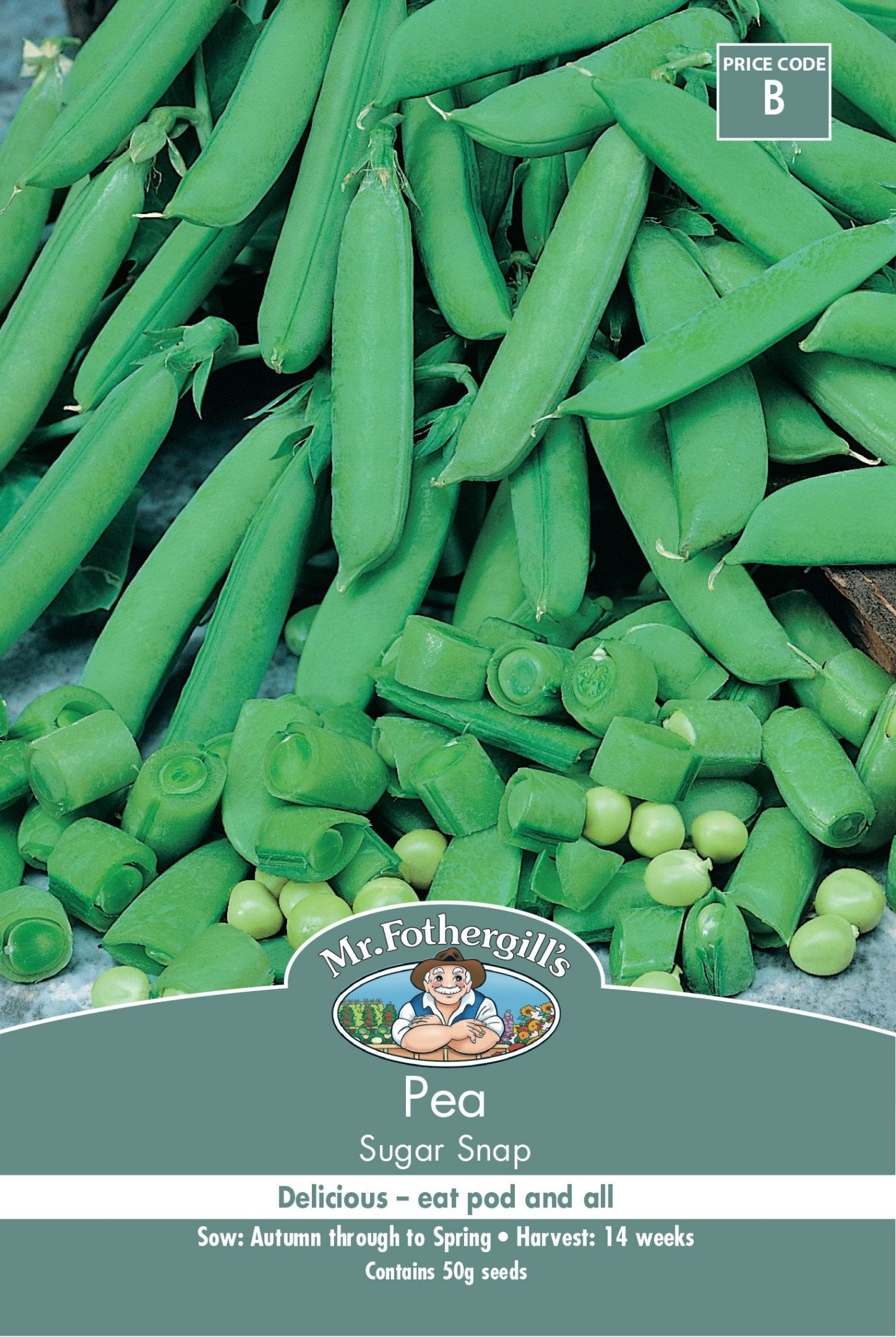 Mr Fothergills Pea Dwarf Sugar Snap - Woonona Petfood & Produce