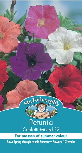 Mr Fothergills Petunia Confetti Mixed - Woonona Petfood & Produce