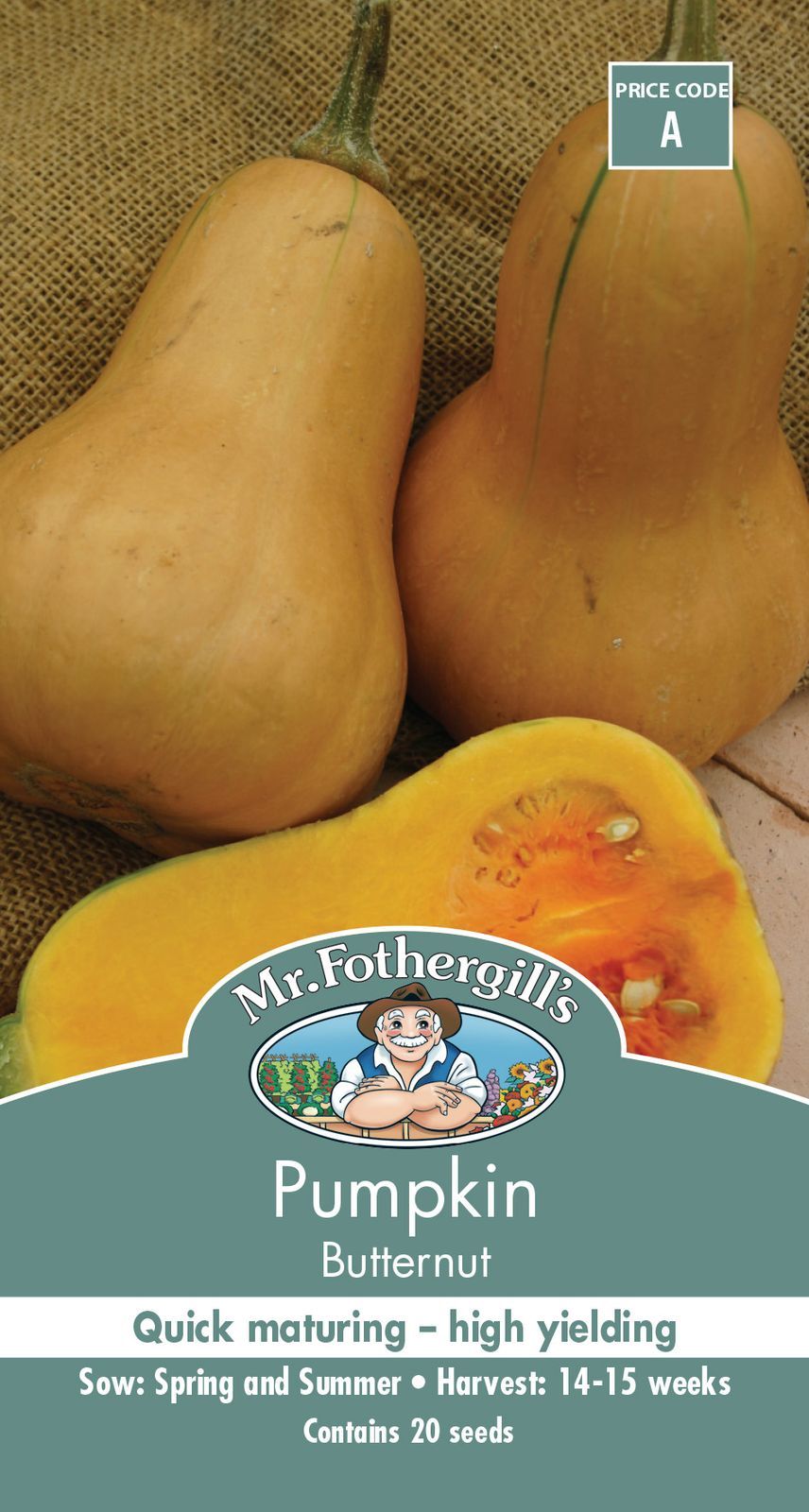 Mr Fothergills Pumpkin Butternut - Woonona Petfood & Produce