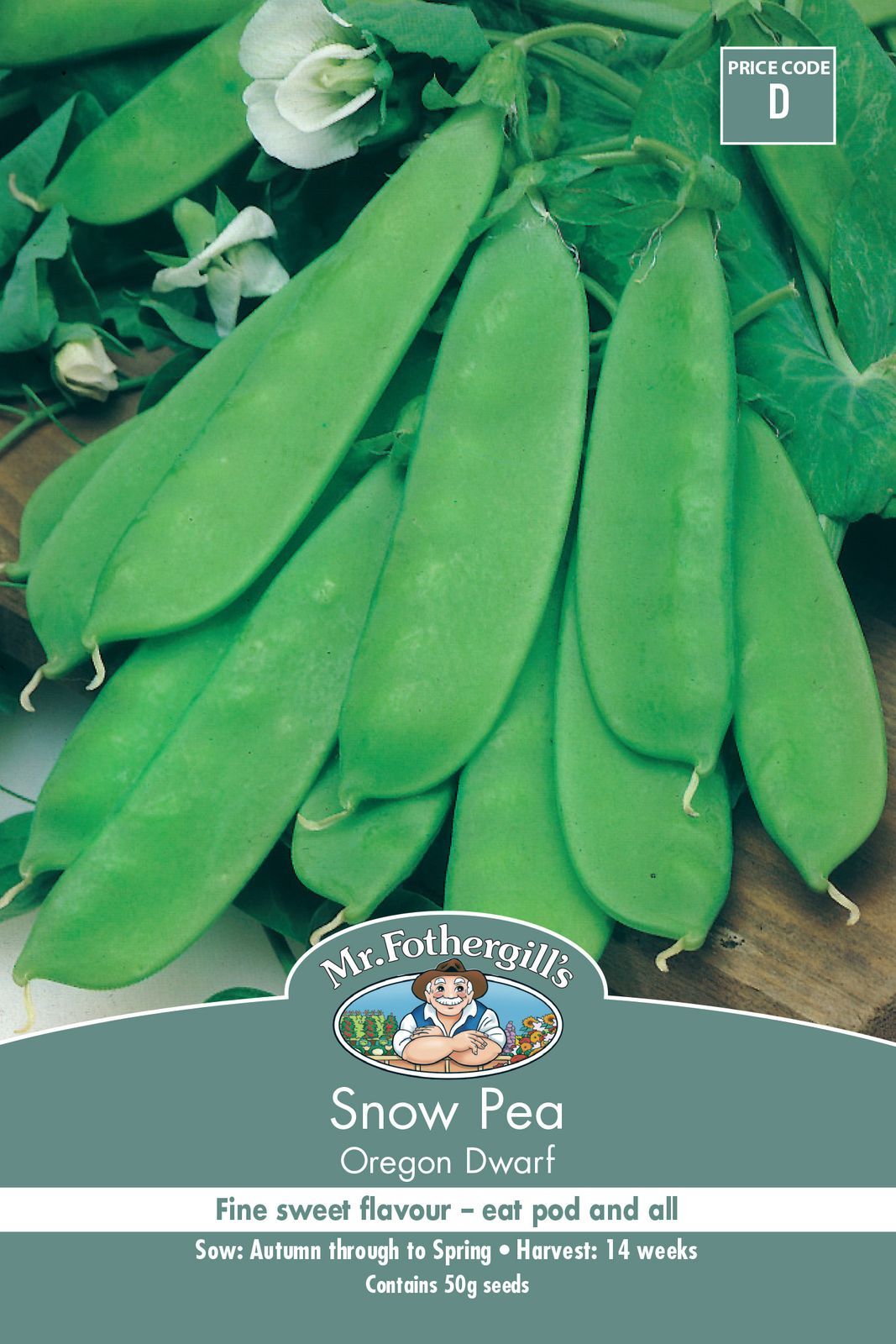 Mr Fothergills Snow Pea Oregon Dwarf - Woonona Petfood & Produce