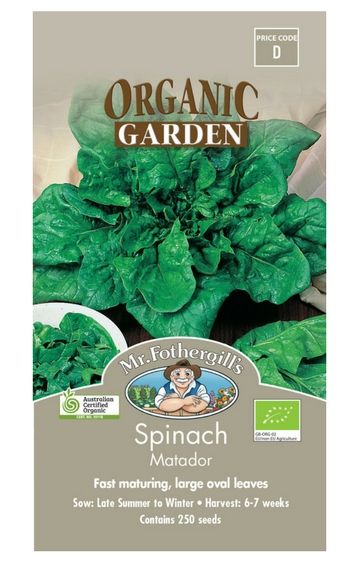 Mr Fothergills Spinach Matadar Organic - Woonona Petfood & Produce