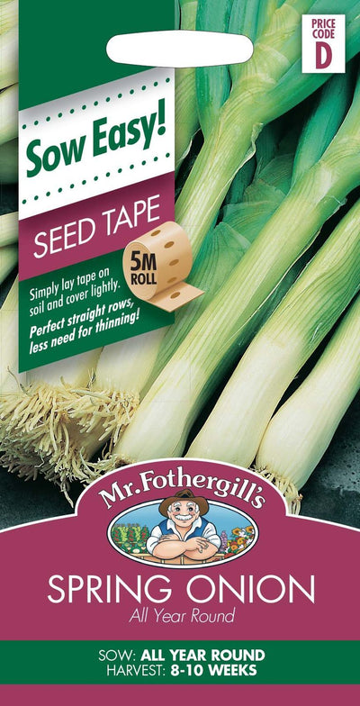 Mr Fothergills Spring Onion Seed Tape - Woonona Petfood & Produce