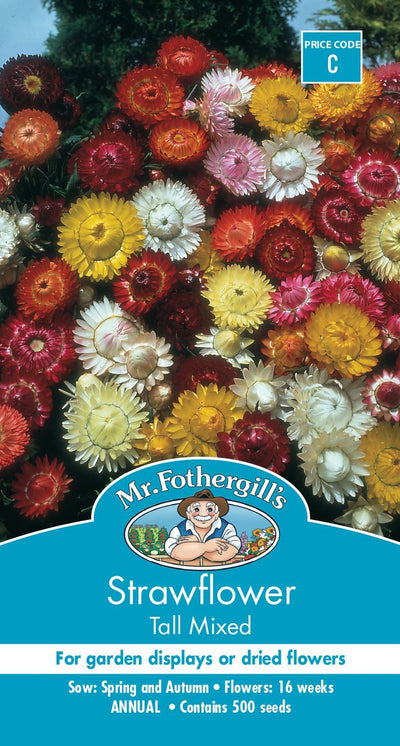 Mr Fothergills Strawflower Tall Mixed - Woonona Petfood & Produce