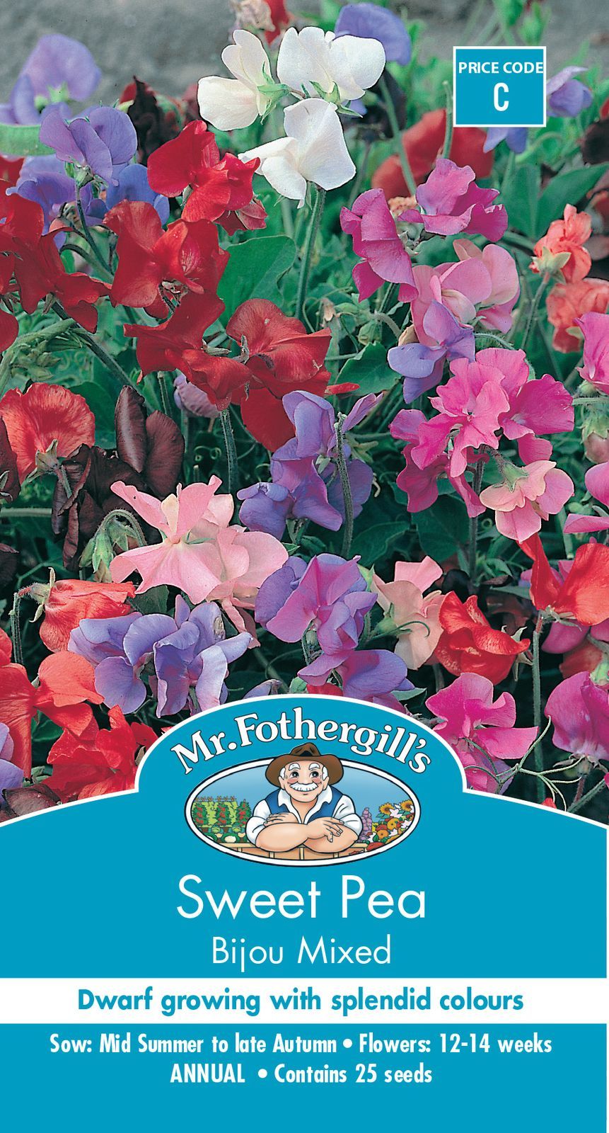 Mr Fothergills Sweet Pea Bijou Mixed - Woonona Petfood & Produce