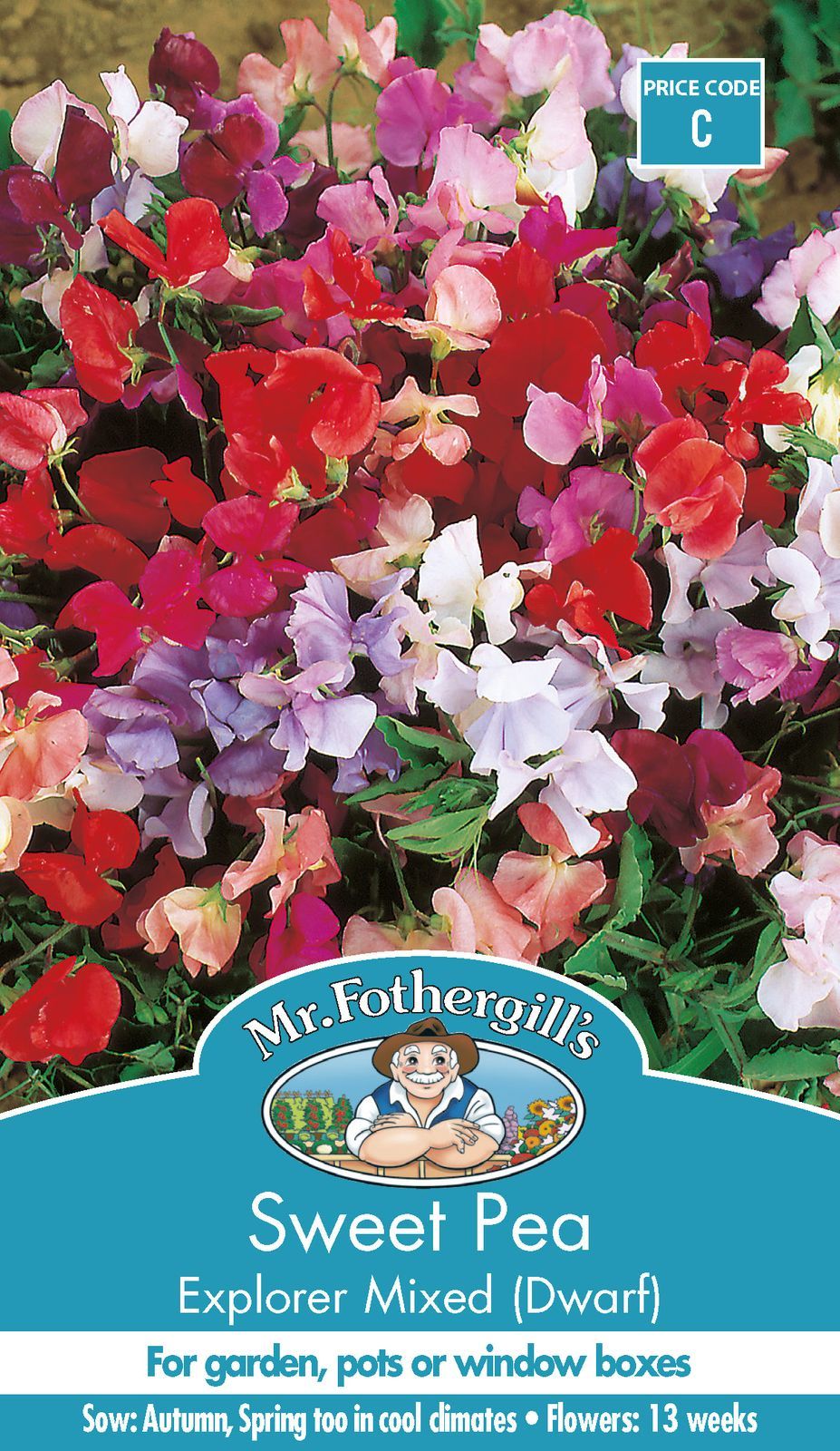 Mr Fothergills Sweet Pea Explorer Mix (Early) - Woonona Petfood & Produce