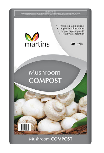 Mushroom Compost 30 Litres Martins - Woonona Petfood & Produce