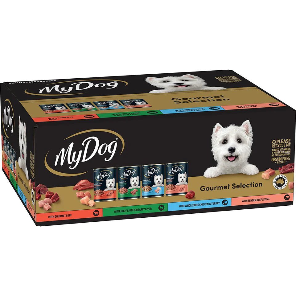 My Dog Wet Dog Food Gourmet Mixed Varieties 12x400g - Woonona Petfood & Produce