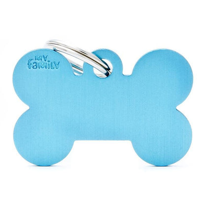 My Friends Pet Tag Basic Bone Light Blue - Woonona Petfood & Produce