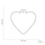 My Friends Pet Tag Basic Heart Chrome - Woonona Petfood & Produce
