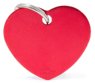 My Friends Pet Tag Basic Heart Red - Woonona Petfood & Produce
