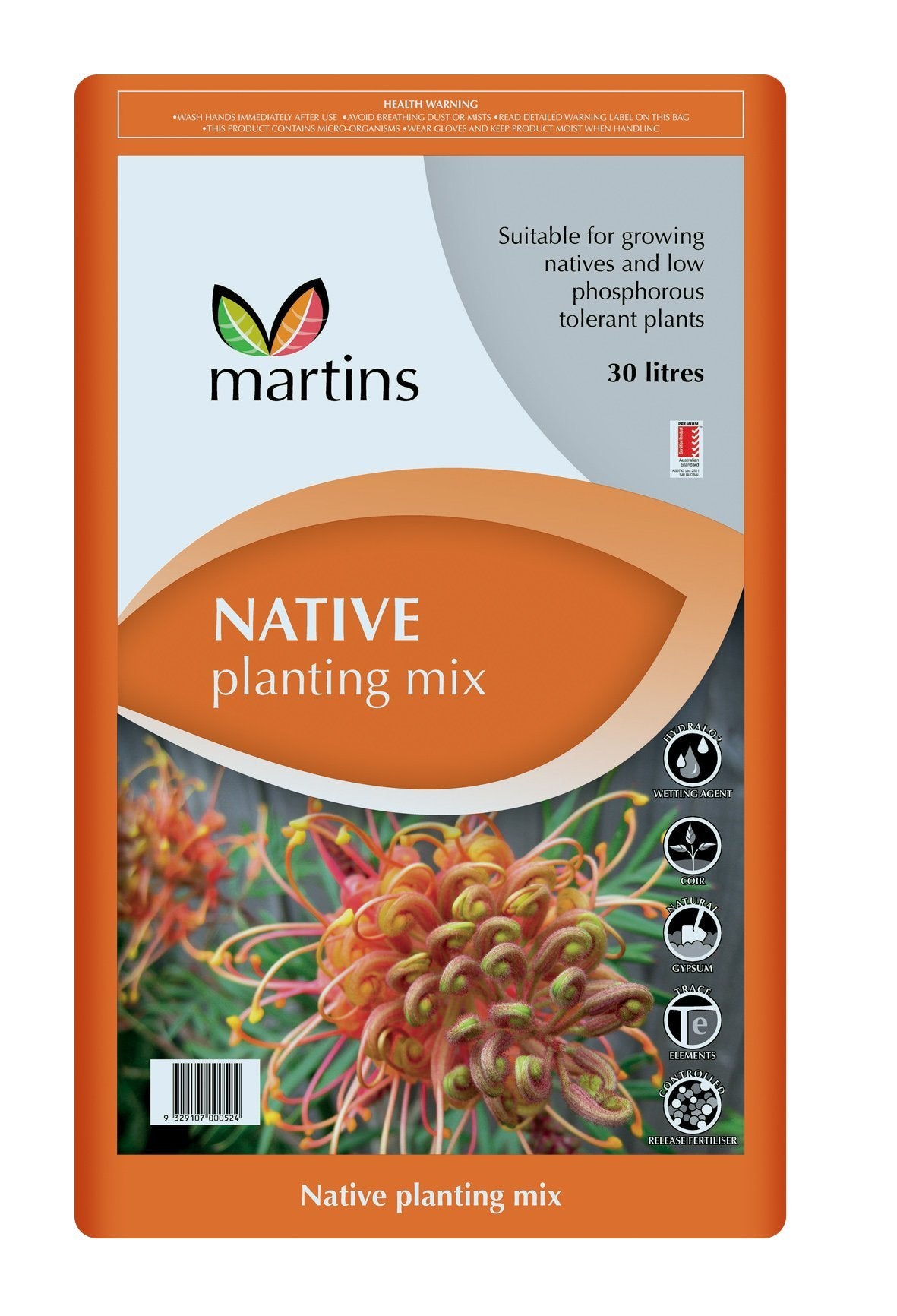 Native Planting Mix 30 Litres Martins - Woonona Petfood & Produce