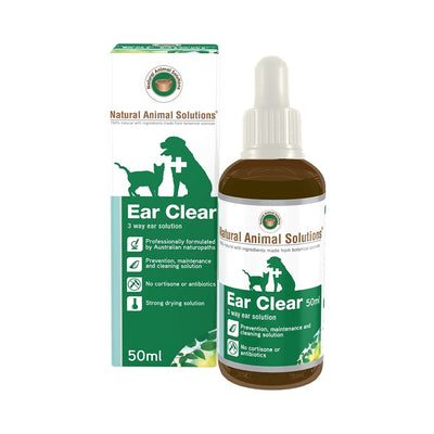 Natural Animal Solution Ear Clear 50ml - Woonona Petfood & Produce