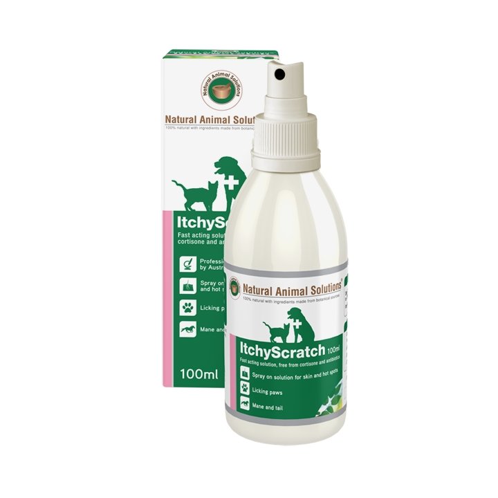 Natural Animal Solution Itchy Skin Spray 100ml - Woonona Petfood & Produce