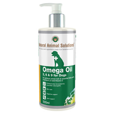 Natural Animal Solution Omega 3,6,9 Oil For Dogs 500ml - Woonona Petfood & Produce
