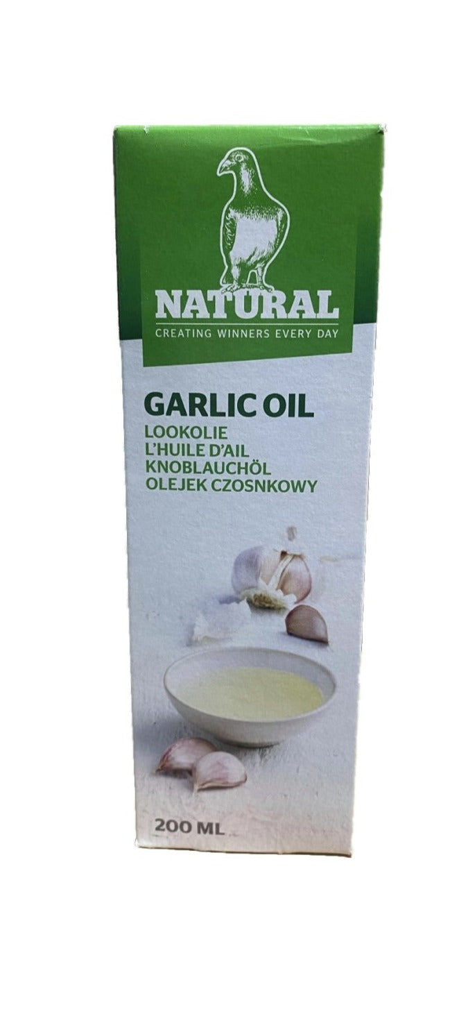 Natural Garlic Oil 200ml for Pigeons - Woonona Petfood & Produce