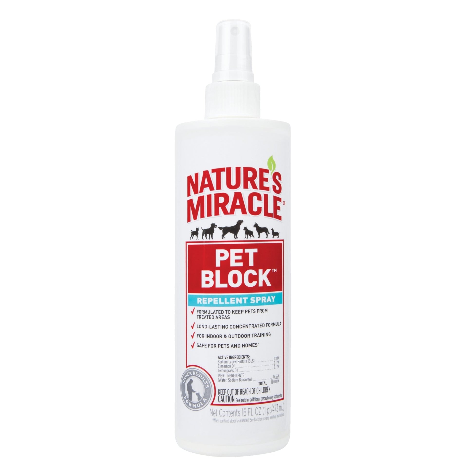 Natures Miracle Pet Block Repellent Spray For Dogs - Woonona Petfood & Produce