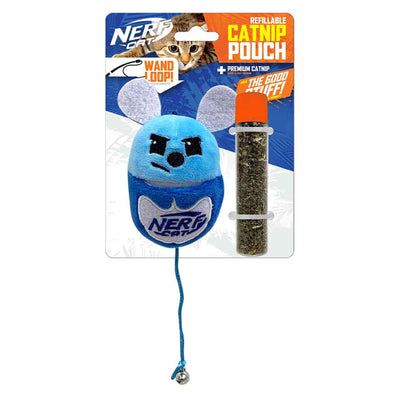 Nerf Cat Plush Cat with Catnip Pouch/Bell - Woonona Petfood & Produce