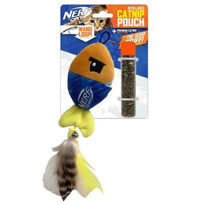 Nerf Cat Ultra Plush Fish with Catnip Pouch and Bell - Woonona Petfood & Produce