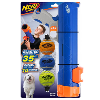 Nerf Tennis Ball Blaster Set 30cm - Woonona Petfood & Produce