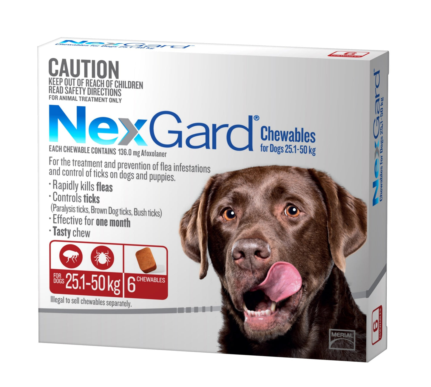 Nexgard Extra Large 25.1-50kg 3 Chews - Woonona Petfood & Produce