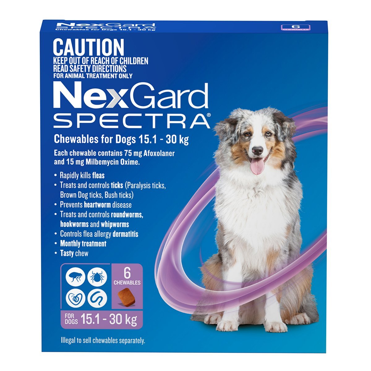 Nexgard Spectra 15.1-30kg - Woonona Petfood & Produce
