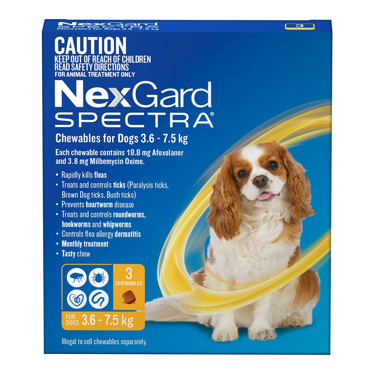 Nexgard Spectra 3.6-7.5kg - Woonona Petfood & Produce