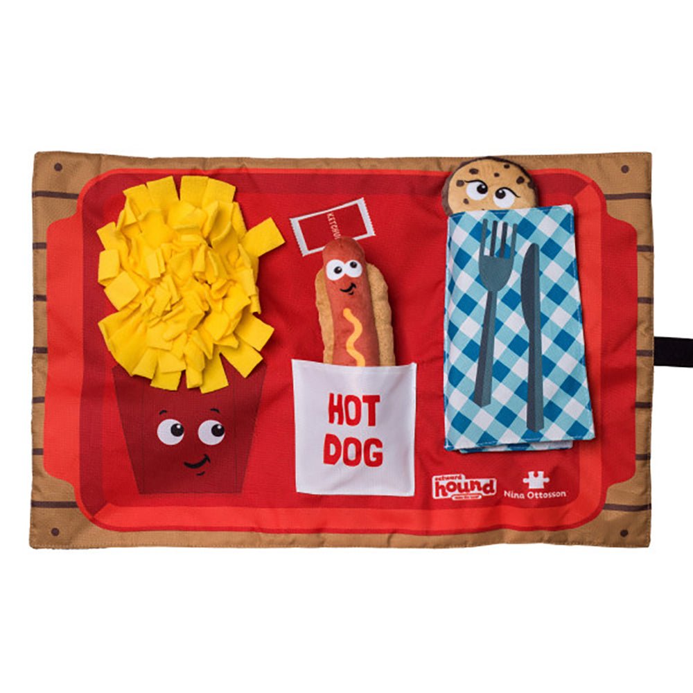 Nina Ottosson Interactive Snuffle Activity Puzzle Mat for Dogs Fast Food - Woonona Petfood & Produce