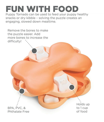 Nina Ottosson Smart Tornado Interactive Puzzle Dog Toy for Puppies - Woonona Petfood & Produce