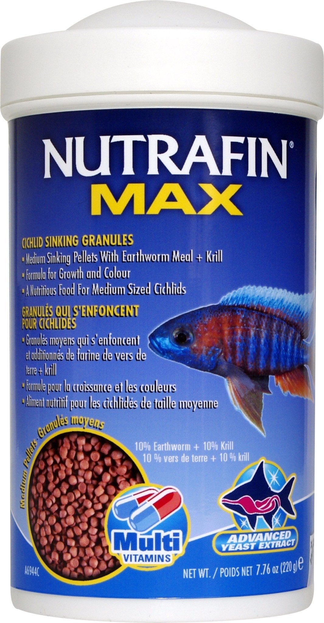 Nutrafin Max Cichlid Granules - Woonona Petfood & Produce