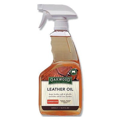 Oakwood Leather Oil Spray 500ml - Woonona Petfood & Produce