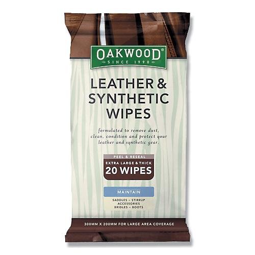 Oakwood Leather Wipes 20 Wipes - Woonona Petfood & Produce