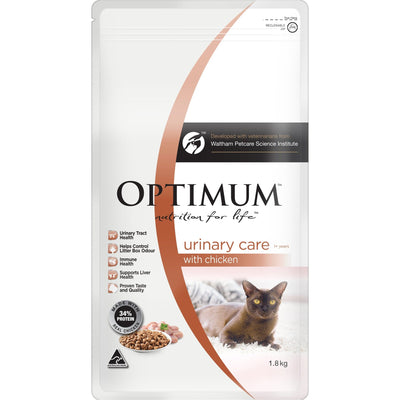 Optimum Grain Free Dry Cat Food Adult Urinary Chicken 1.8kg - Woonona Petfood & Produce