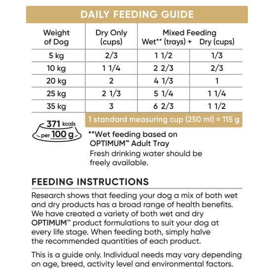 Optimum Pro Dry Dog Food Digestive Health Chicken & Rice 2.5kg - Woonona Petfood & Produce
