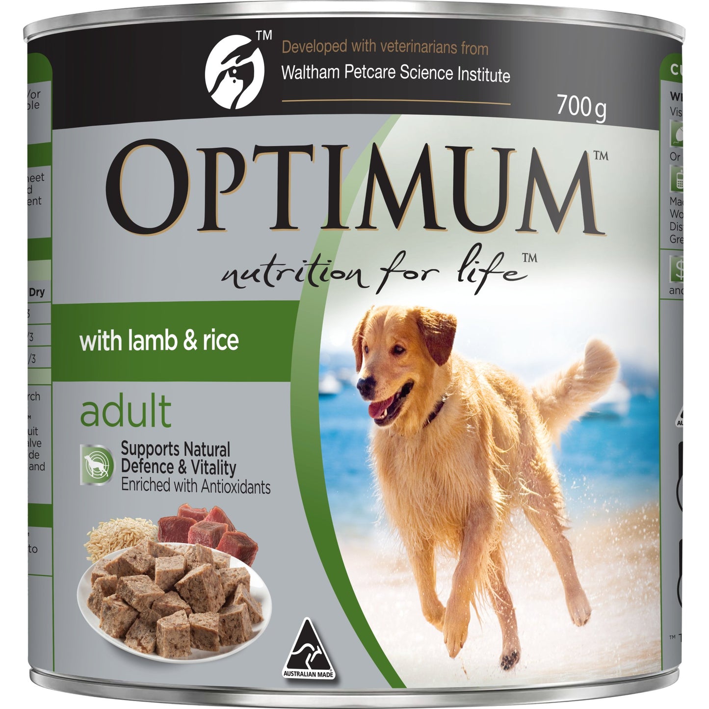 Optimum Wet Dog Food Adult Lamb & Rice 12x700g - Woonona Petfood & Produce