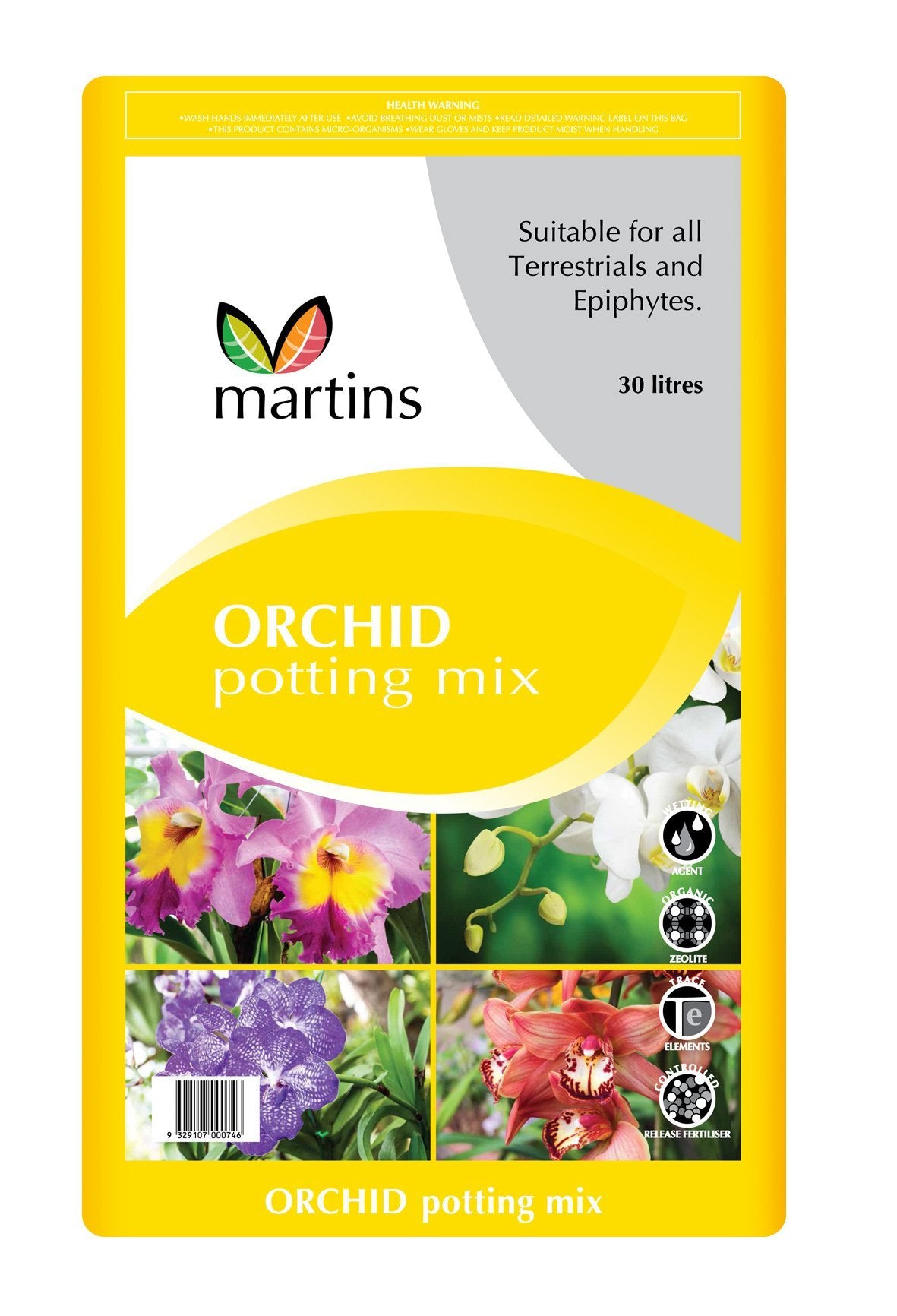 Orchid Mix 30 Litres Martins - Woonona Petfood & Produce