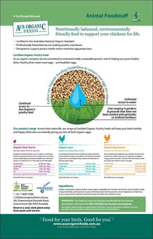 Organic Layer Pellets 20kg Aus Organic Feeds - Woonona Petfood & Produce