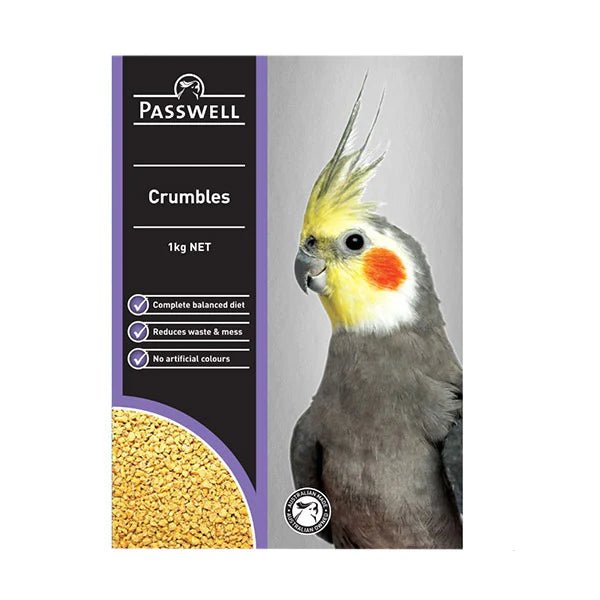 Passwell Small Bird Crumbles 1kg - Woonona Petfood & Produce