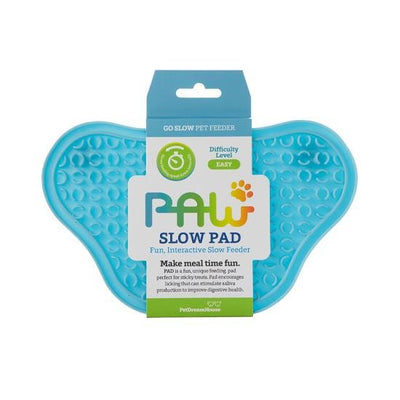 Paw 2-in-1 Slow Feeder & Anti-Anxiety Food Lick Pads Blue - Woonona Petfood & Produce