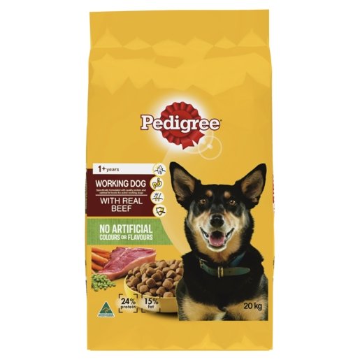 Pedigree Adult Working Dog Beef 20kg - Woonona Petfood & Produce