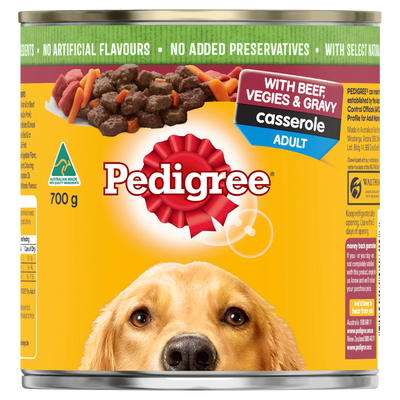 Pedigree Wet Dog Food Can Beef Casserole 700g