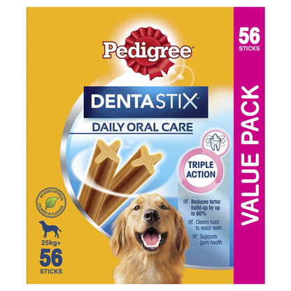 Pedigree Dentastix Value Pack 56 Sticks for Large Dogs 25kg+ - Woonona Petfood & Produce