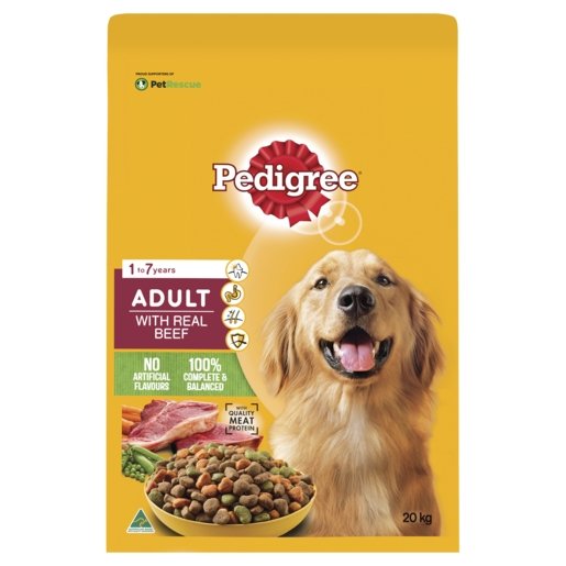 Pedigree Dry Dog Food Adult Beef and Vegetables - Woonona Petfood & Produce