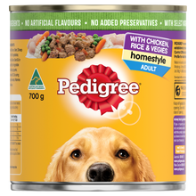 Pedigree Wet Dog Food Can Homestyle Chicken Rice and Vegetables 700g - Woonona Petfoods